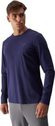 4f Koszulka męska Longsleeve 4F M375 granatowa 4FWMM00TLONM375 31S S. Bluzki z długim rękawem męskie 4f, m, bez wzorów, bez kołnierzyka. Za 55.00 zł.