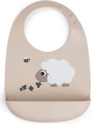 Śliniak z kieszonką Tiny Farm Sheepy beżowy. Brązowe śliniaki dla dzieci Done by deer, bez wzorów. Za 49.00 zł.