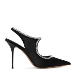 Szpilki Eva Minge. Czarne szpilki damskie Eva Minge, bez wzorów, bez obcasa, bez zapięcia. Za 429.99 zł.