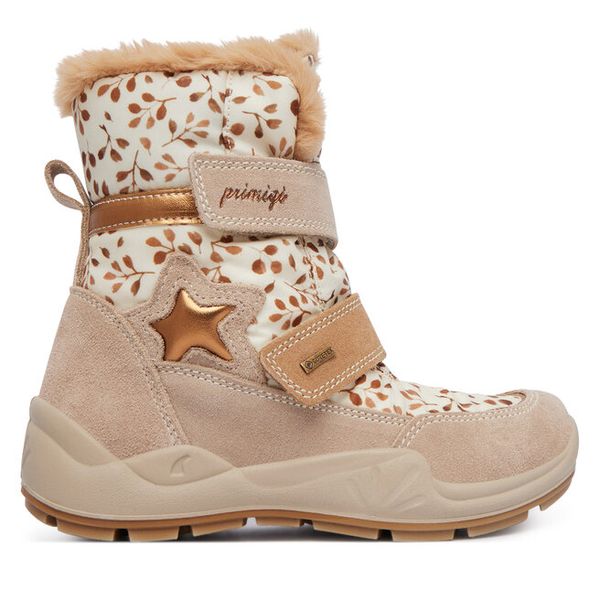 Śniegowce Primigi. Brązowe śniegowce dziewczęce Primigi, z gore-texu, bez zapięcia. Za 419.99 zł.