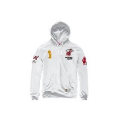 Bluza sportowa męska Mitchell & Ness Champ City Miami Heat. Białe bluzy męskie Mitchell & Ness, m, bez wzorów, z kapturem. Za 676.00 zł.