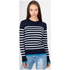 Paul Parker sweter damski S ciemnoniebieski. Niebieskie swetry damskie Paul Parker, s, bez wzorów, z bawełny, bez kołnierzyka, bez ramiączek, bez kaptura. Za 169.00 zł.