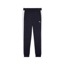 Spodnie do biegania Puma T7 Foundation CL. Niebieskie spodnie sportowe męskie Puma, l, bez wzorów, z dresówki, do biegania. Za 194.50 zł.