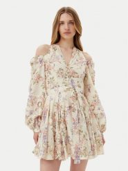 TWINSET Sukienka letnia 251TT2154 Kolorowy Loose Fit. Sukienki damskie Twinset, na lato, bez wzorów, z bawełny, bez kołnierzyka, bez ramiączek. Za 629.99 zł.