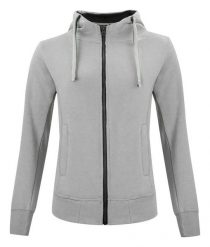 Clique Classic Hoody Full Zip Women - damska bluza z kapturem. Szare bluzy damskie CLIQUE, s, bez wzorów, z bawełny, z kapturem. Za 238.33 zł.