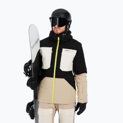 Kurtka snowboardowa męska Protest Prtenstone. Czarne kurtki snowboardowe męskie Protest, m, bez wzorów, z materiału, snowboardowy. Za 799.99 zł.