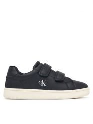 Calvin Klein Sneakersy Low Cut Velcro Sneaker V1X9-83440-1355 S Czarny. Czarne buty sportowe dziewczęce Calvin Klein, bez wzorów, ze skóry, bez zapięcia. Za 314.99 zł.