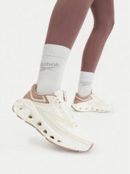 Reebok Buty do biegania EO-FUEL FLEX RUN 100263348 Kremowy. Białe obuwie sportowe damskie Reebok, bez wzorów, z materiału, do biegania. Za 349.99 zł.