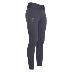 Dziewczęce legginsy jeździeckie z pełną przyczepnością Easy Rider Don. Szare legginsy dla dziewczynek EASY RIDER, bez wzorów. Za 305.00 zł.