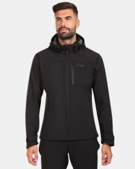 Męska kurtka softshell Kilpi RAVIO-M. Czarne kurtki męskie Kilpi, na jesień, m, bez wzorów, z materiału, klasyczne, z kapturem. Za 370.41 zł.