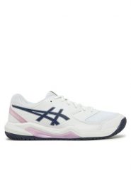 Asics Buty do tenisa Gel-Dedicate 8 1042A237 Biały. Białe obuwie sportowe damskie Asics, bez wzorów, ze skóry, tenisowe. Za 269.99 zł.
