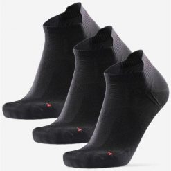 Danish Low Cut Running Socks - 3-Pack Czarne 35-38. Czarne skarpety męskie ZEAGLE, bez wzorów, z elastanu. Za 149.99 zł.