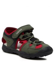 Geox Sandały J Vaniett Boy J455XA 015CE C3267 M Khaki. Brązowe sandały chłopięce Geox, ze skóry, bez zapięcia. Za 229.99 zł.