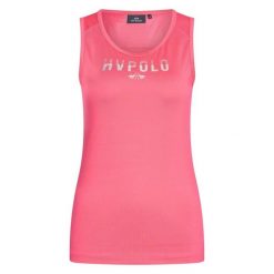 Damski tank top techniczny HV Polo Annabel. Czerwone koszulki sportowe damskie HV POLO, bez wzorów, bez kołnierzyka, bez ramiączek, do jazdy konnej. Za 251.50 zł.