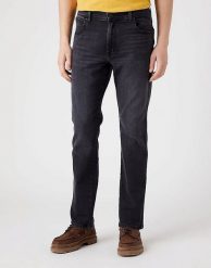 WRANGLER TEXAS TAPER MĘSKIE SPODNIE JEANSOWE DEVIL YOU KNOW W12T2920E 112320076. Spodnie materiałowe męskie Wrangler, l, bez wzorów, z jeansu. Za 229.99 zł.