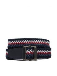 Tommy Hilfiger Pasek Roller Buckle Webbing 3.5 Belt AM0AM14187 Granatowy. Niebieskie paski damskie Tommy Hilfiger, bez wzorów, z materiału. Za 209.99 zł.