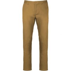 Spodnie Kariban Chino. Brązowe spodnie materiałowe męskie KARIBAN, m, bez wzorów. Za 212.00 zł.
