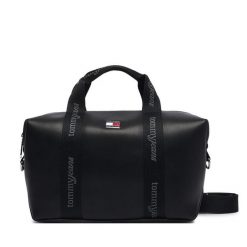 Torebka Tommy Jeans. Czarne torebki do ręki damskie Tommy Jeans, bez wzorów, z jeansu, klasyczne, bez dodatków. Za 409.99 zł.