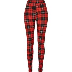 Legginsy damskie Urban Classics Soft AOP. Czerwone legginsy damskie Urban Classics, bez wzorów. Za 142.00 zł.