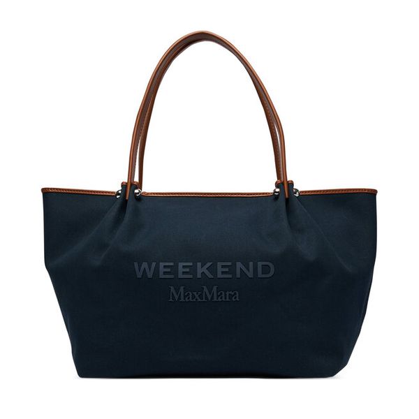 Torebka Weekend Max Mara. Niebieskie torebki do ręki damskie Weekend Max Mara, bez wzorów, bez dodatków. Za 1,479.00 zł.