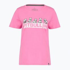 Koszulka damska Pitbull Softbite. Czerwone t-shirty damskie PITBULL, l, bez wzorów, z bawełny, klasyczne, bez kołnierzyka. Za 83.99 zł.