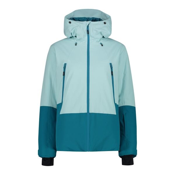 Kurtka damska narciarska CMP 34W2506. Zielone kurtki damskie CMP, l, bez wzorów, z lycry, długie, z kapturem, narciarskie, primaloft. Za 849.99 zł.