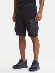 Parajumpers Szorty sportowe Boyce 26SMPMPAFP06 Czarny Regular Fit. Czarne krótkie spodenki sportowe męskie Parajumpers, m, bez wzorów, z bawełny. Za 879.99 zł.