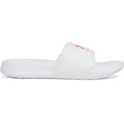 Klapki damskie Under Armour Ignite Select. Białe klapki damskie Under Armour, bez wzorów, z materiału, bez obcasa. Za 138.50 zł.