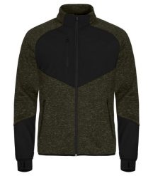 Clique Haines Kurtka polarowa z softshellem - Ciepła – Fog green. Zielone kurtki męskie CLIQUE, xl, bez wzorów, z polaru, bez kaptura. Za 284.31 zł.