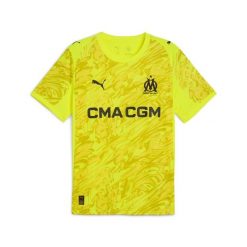 Męska koszulka bramkarska Olympique Marsylia 25/26 PUMA Yellow Alert Black. Czarne koszulki sportowe męskie Puma, m, bez wzorów, z tkaniny, bez kołnierzyka, bez ramiączek, do piłki nożnej. Za 439.00 zł.