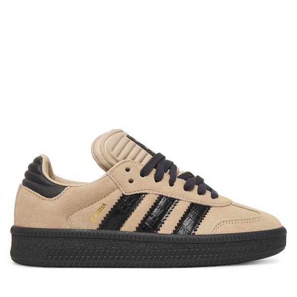 Sneakersy adidas. Brązowe trampki i tenisówki chłopięce Adidas, bez wzorów, bez zapięcia. Za 307.99 zł.