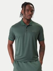 EA7 Emporio Armani Polo 7M001359 AF13862 U7260 Zielony Slim Fit. Zielone koszulki polo męskie EA7 Emporio Armani, l, bez wzorów, z syntetyku, bez ramiączek. Za 589.99 zł.