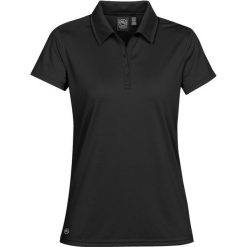 Damska Eclipse H2XDry Pique Polo. Czarne koszulki sportowe damskie STORMTECH, s, bez wzorów, bez kołnierzyka, bez ramiączek. Za 89.99 zł.