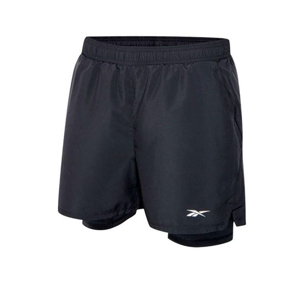 Spodenki Reebok Athlete Hype 2-IN-1. Czarne krótkie spodenki sportowe męskie Reebok, m, bez wzorów. Za 189.99 zł.