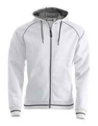 Clique Gerry bluza z kapturem unisex struktura szczotkowana – white. Białe bluzy męskie CLIQUE, m, bez wzorów, z bawełny, z kapturem. Za 274.42 zł.