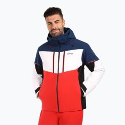 Kurtka narciarska męska Kilpi Tonnsi. Czerwone kurtki snowboardowe męskie Kilpi, na zimę, l, bez wzorów, z materiału, narciarskie. Za 669.99 zł.
