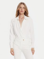 Rinascimento Body CFC0126182003 Biały Regular Fit. Białe bluzki damskie Rinascimento, l, bez wzorów, z syntetyku, bez kołnierzyka, bez ramiączek. Za 389.99 zł.