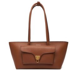 Torebka Coccinelle. Brązowe torebki do ręki damskie Coccinelle, bez wzorów, klasyczne, bez dodatków. Za 1,579.00 zł.