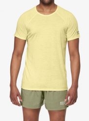 Koszulka termoaktywna Devold Endurance Merino 130 Tee. Żółte koszulki sportowe męskie Devold, l, bez wzorów, z materiału, bez kołnierzyka, bez ramiączek, na fitness i siłownię. Za 324.49 zł.