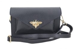 Listonoszka skórzana BARBERINI'S 955-1. Czarne torebki shopper damskie Barberinis, bez wzorów, ze skóry, eleganckie, bez dodatków. Za 209.99 zł.