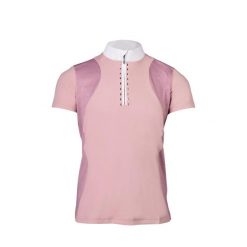 Dziewczęca konkursowa koszulka polo HKM Kids Glam. Czerwone t-shirty i topy dla dziewczynek HKM KIDS, bez wzorów, z materiału, bez ramiączek. Za 182.50 zł.
