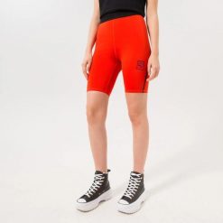 LEGGINSY DAMSKIE SZORTY KRÓTKIE PUMA VOGUE TIGHT SHORTS PRZED KOLANO CZERWONE. Czerwone legginsy damskie Puma, l, bez wzorów, z materiału, krótkie, do biegania. Za 175.64 zł.