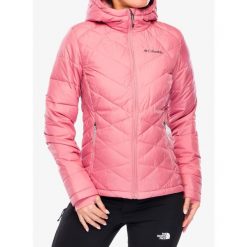 Kurtka ocieplana damska Columbia Heavenly Hooded Jacket. Czerwone kurtki damskie Columbia, bez wzorów, bez kaptura, trekkingowe. Za 423.99 zł.
