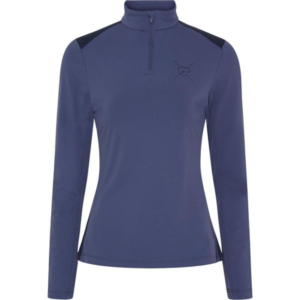 Damski sweter 1/2 zip Catago Vivian. Niebieskie swetry damskie CATAGO, m, bez wzorów, z jersey, bez kołnierzyka, bez ramiączek, długie, bez kaptura. Za 266.50 zł.