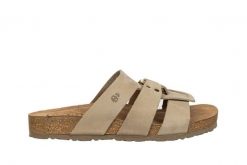 Klapki Yokono Jerba-255 Nobuck Sand, Beżowy, Skóra naturalna - 38. Brązowe klapki damskie Yokono, bez wzorów, z materiału, eleganckie, bez obcasa, na płaskiej podeszwie. W wyprzedaży za 152.10 zł.