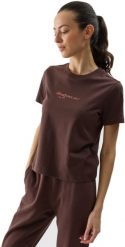 KOSZULKA DAMSKA BAWEŁNIANA 4F F1354 T-SHIRT BRĄZOWY R. M. Brązowe t-shirty damskie 4f, m, bez wzorów, z bawełny, bez kołnierzyka. Za 37.29 zł.