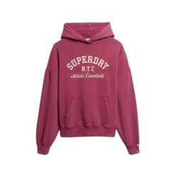 Bluza damska z kapturem Superdry Athletic Essentials Relax. Czerwone bluzy damskie Superdry., m, bez wzorów, z materiału, z kapturem. Za 326.95 zł.
