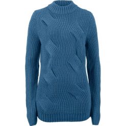 Sweter w warkocze bonprix jasny indygo. Swetry damskie marki KALENJI. Za 69.99 zł.