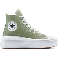 Buty sportowe damskie Converse Chuck Taylor All Star Move. Szare obuwie sportowe damskie Converse, bez wzorów. Za 490.00 zł.
