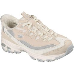 Buty sportowe damskie Skechers D Lites smooth Nostalgia. Brązowe obuwie sportowe damskie Skechers, bez wzorów, ze skóry, na fitness i siłownię. Za 590.00 zł.
